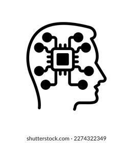 Cybernetics icon in vector. Logotype