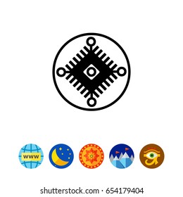 Cybernetics simple icon