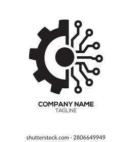 Cyber-Physical System logo showcases an intricate intersection of hardware and digital infrastructure, featuring a powerful gear integrated with circuit lines that define the Cyber-Physical System logo as a beacon of high-tech efficiency, making the Cyber-Physical System logo an ideal choice for forward-thinking companies focused on automation and digital transformation.