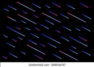 cyberpunk abstract. Abstract futuristic geometric background. Grunge background. Abstract technology graphic design. Black illustration. Neon effect. Future geometric design.