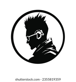 Icono de personaje Cyberpunk, una mezcla dinámica de tecnología y estilo.