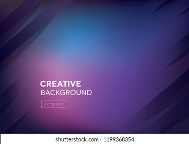 Cyberpunk color dark purple and blue gradient abstract background with oblique stripes at borders