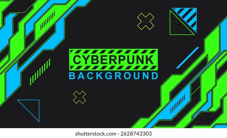 Cyberpunk Futuristic Background Tech Circuit Design