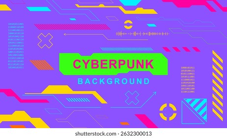Cyberpunk Futuristic Plano de fundo Tech Design de Circuito