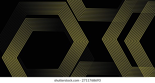 Cyberpunk Hexagon Frame Abstract Background, Vector illustration.