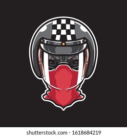 cyberpunk Motor cycle vector logo