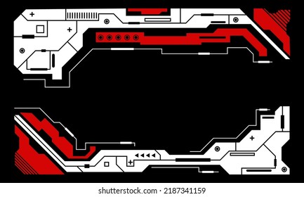 Cyberpunk Retro futuristisches Poster. Vektorgrafik