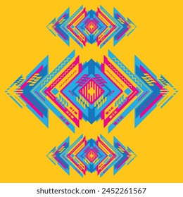 cyberpunk scifi gaming futuristic icon pattern seamless set collection template, 2d illustration rendering vector