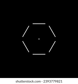 Cyberpunk style element. Tech design target. Futuristic aim. A vector futuristic cyberpunk design sight or symbol. GUI design element.