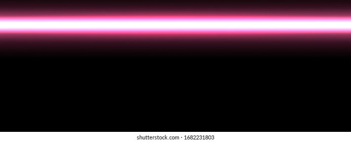 Cyberpunk web banner with a light from a glowing neon stick