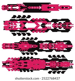 cyberpunk y2k 2000s gaming futuristic icon pattern  set collection template hud for branding fashion t-shirt decoration decals, 2d illustration rendering vector 