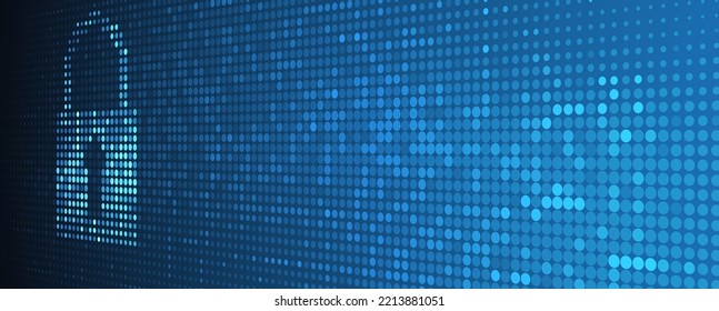 Cybers ecurity and information or network protection. Future cyber technology web services for business and internet project