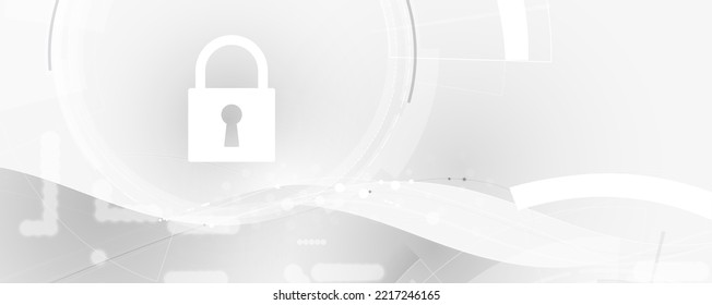 Cybers ecurity and information or network protection. Future technology web services for business and internet project