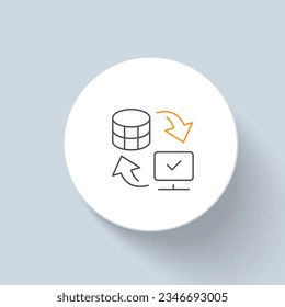 Cybersecurity Asset Management (CSAM) icon vector design