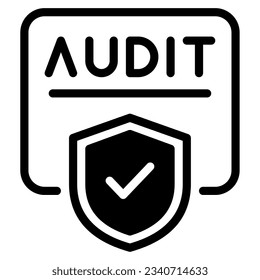 Cybersecurity Audit Icon illustration, for uiux web, app, infographic, etc
