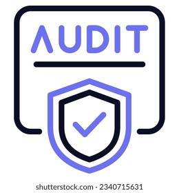 Icono de auditoría de ciberseguridad, para uiux web, aplicación, infografía, etc