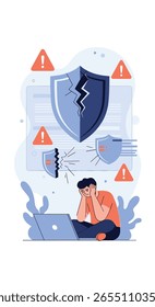 Violação da segurança cibernética detectada falha crítica do sistema equipe de resposta de emergência mobilizada para recuperação urgente de dados e reforço de segurança