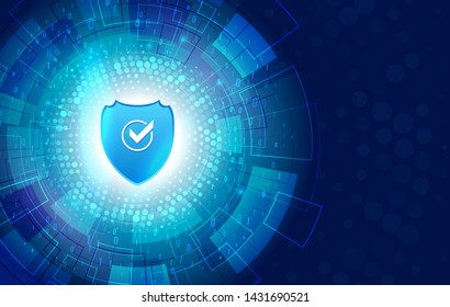 Cybersecurity for business and internet project. Data protection, privacy, and internet security concept. Vector illustration of a data security services. 
