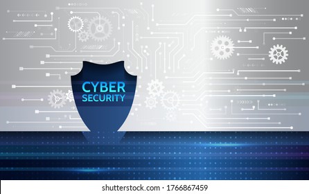 Cybersecurity for business and internet project. Data protection, privacy, and internet security concept. Vector illustration of a data security services.