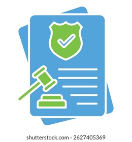 Ícone de conformidade de segurança cibernética que ilustra sistemas seguros e diretrizes de dados legais