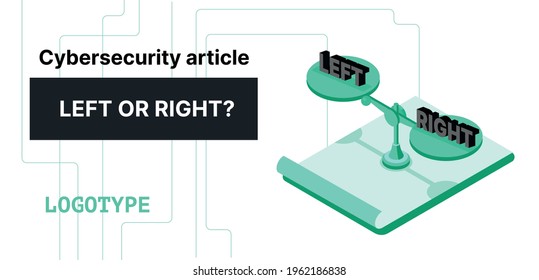 Cybersecurity data digital weights for web technology company banner