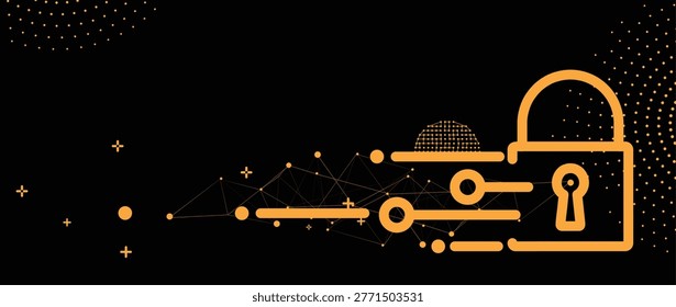 Cybersecurity data protection blocks hacker inside compromised network security