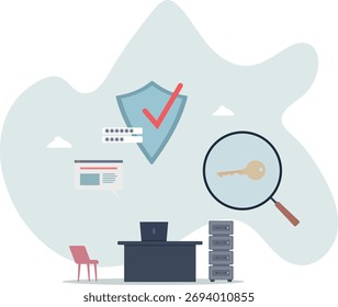 Cybersecurity and data protection with safe prevention.life and employment of people.