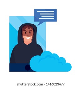 cybersecurity data protection vector ilustration