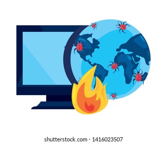 cybersecurity data protection vector ilustration