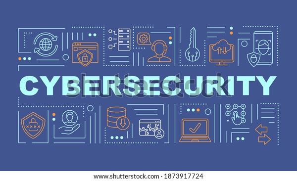 Cybersecurity Data Protection Word Concepts Banner Stock Vector ...