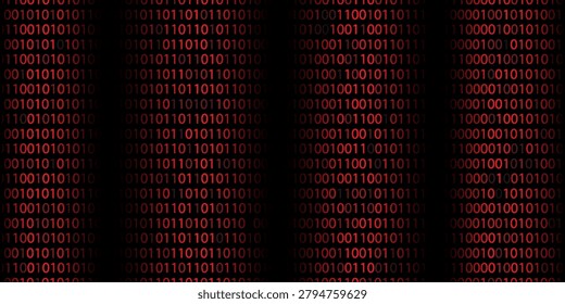Cybersecurity Foundation and Uniform Data Streams - A Systematic Representation of Red Binary Block Sequences Illustrating a Secured Network Grid, Surveillance Monitoring, and Encrypted Communication Flow within a Dark Cyberpunk Environment