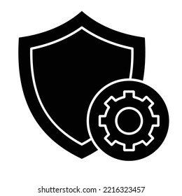 Icono de vector de glifos de ciberseguridad que puede modificarse fácilmente 

