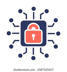 Cybersecurity Icon Element For Design