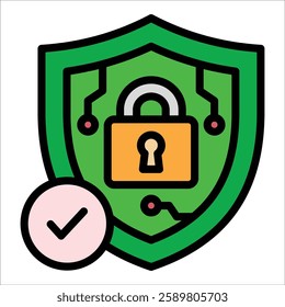 Cybersecurity Icon Element For Design