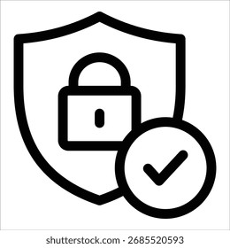 Cybersecurity Icon Element For Design