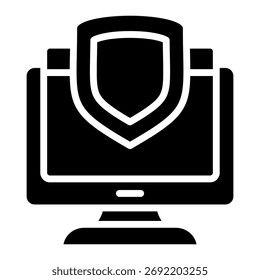 Elemento De Ícone De Segurança Cibernética Para Design