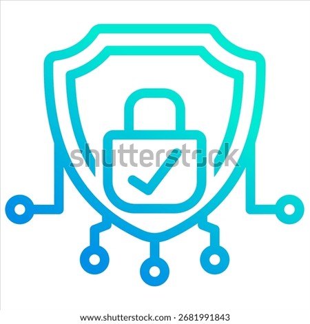 Cybersecurity Icon Element For Design