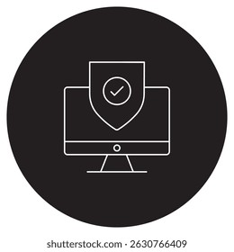 Cybersecurity icon, Fortify Your Digital Fortress Cybersecurity Essentials for Modern Threats, Guardians of Data: Mastering Cybersecurity in a Connected World, vector, vector