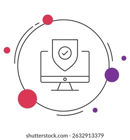 Cybersecurity icon, Fortify Your Digital Fortress Cybersecurity Essentials for Modern Threats, Guardians of Data: Mastering Cybersecurity in a Connected, vector