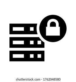 icono de ciberseguridad o logotipo símbolo de señalización aislado ilustración vectorial - iconos vectoriales de estilo negro de alta calidad

