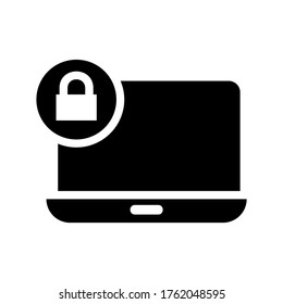 icono de ciberseguridad o logotipo símbolo de señalización aislado ilustración vectorial - iconos vectoriales de estilo negro de alta calidad
