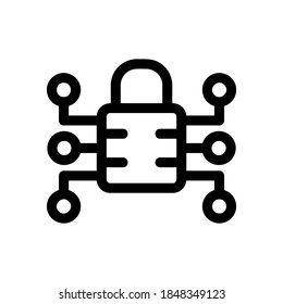 cybersecurity icon or logo isolated sign symbol vector illustration - high quality black style vector icons
