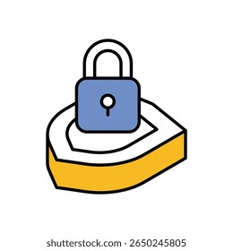 Cybersecurity Icon, Vektorgrafik
