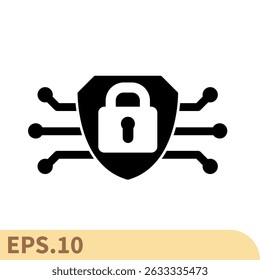 cybersecurity icons  symbol vector elements for infographic web