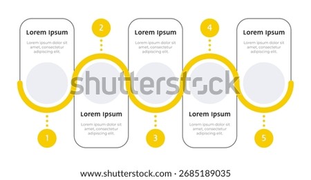 Cybersecurity infographic template. Protecting privacy online. Antimalware. Data visualization with 5 steps. Empty process vector design. Editable blank options info graphics
