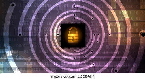 Cybersecurity and information or network protection. Future cyber technology web services for business and internet project