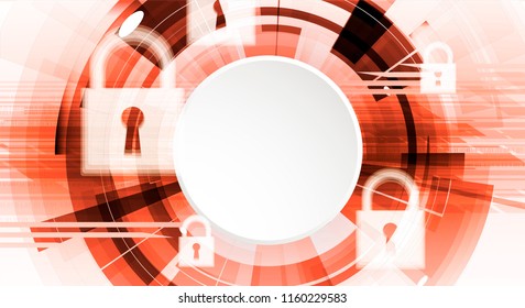 Cybersecurity and information or network protection. Future cyber technology web services for business and internet project
