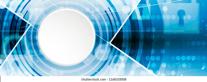 Cybersecurity and information or network protection. Future cyber technology web services for business and internet project