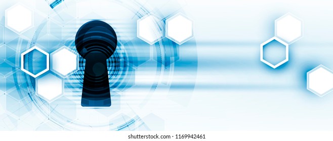 Cybersecurity and information or network protection. Future cyber technology web services for business and internet project