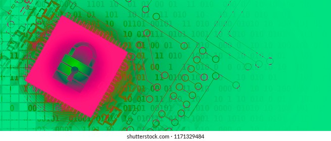 Cybersecurity and information or network protection. Future cyber technology web services for business and internet project